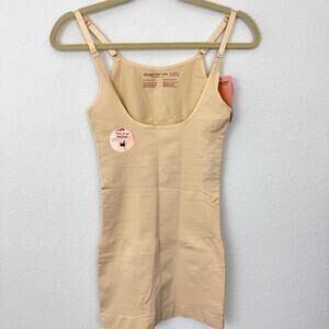 Shapermint Essentials Womens Open Bust Shaper Cami Size M Chai
